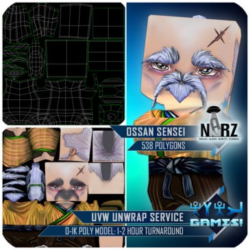 UVW Unwrap: 0-1K Polys (Low Poly Model)