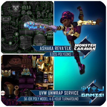 UVW Unwrap: (Organic Character), 5K-10K, 4-6 Hour Turnaround